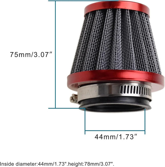44mm Air Filter for GY6 150cc ATV Quad Go Kart Buggy Moped - goofitmoto