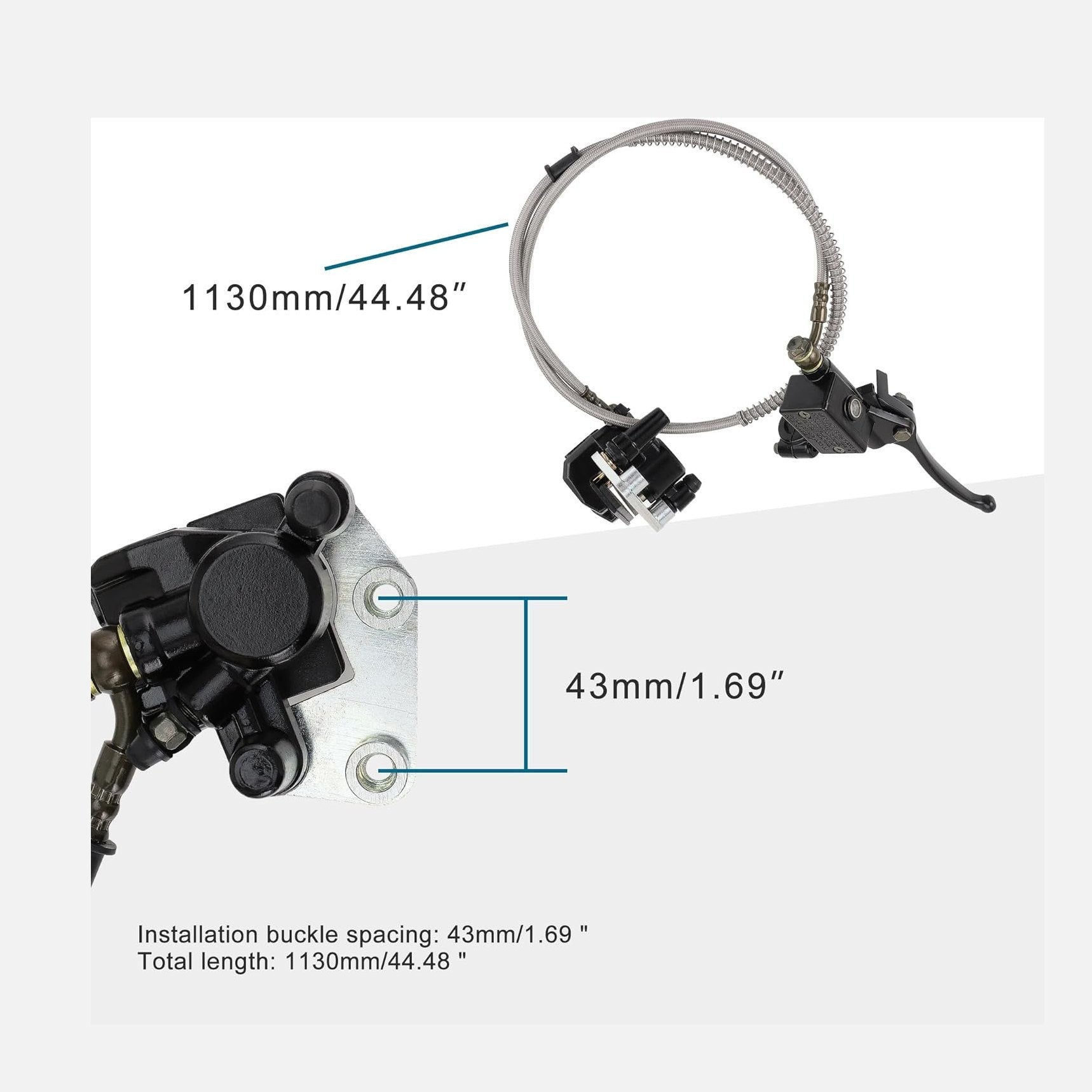 GOOFIT Front Disc Brake Master Cylinder for 110cc 125cc Dirt Bike Scooter Moped ATV Pit Bike