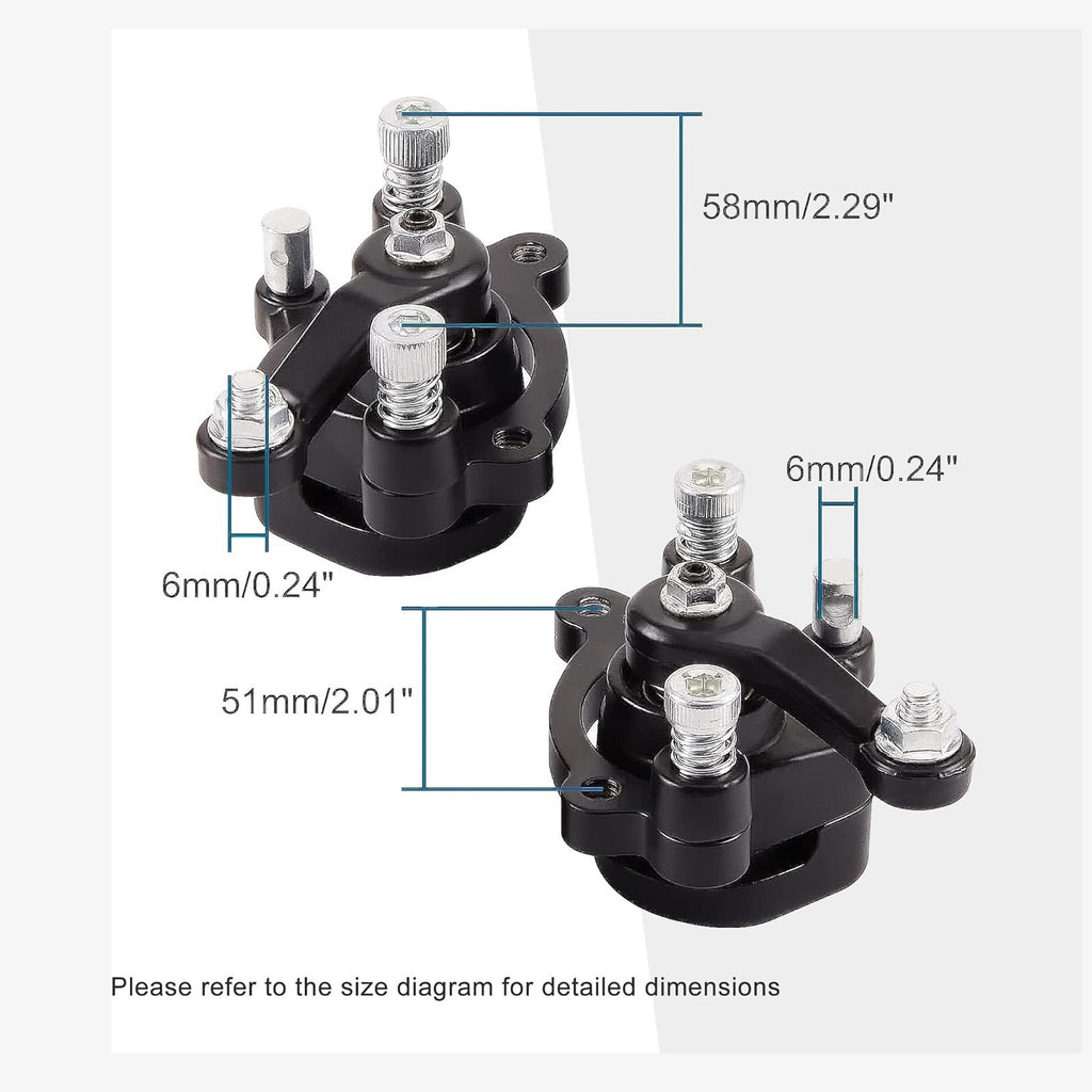 GOOFIT 2pcs Front and Rear Disc Brake Caliper for 47cc 49cc 2stroke Pocket Bike Mini Dirt Bike