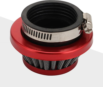 Red Air Filter Stack Choke Kit for 2-Stroke 23cc - 49cc MOTOVOX MVS10 Pocket Bike ATV - goofitmoto
