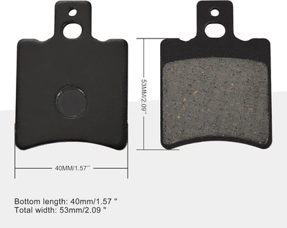 Brake Pad Set for 50cc–125cc ATV 40×53×6mm High-Friction - goofitmoto