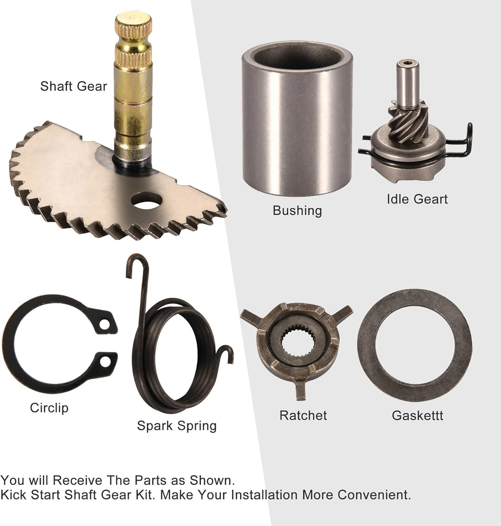 GOOFIT 7 Teeth Kick Start Gear Shaft Rebuild Kit Idel Gear Replacement for GY6 50cc 60cc 80cc Motors Scooter
