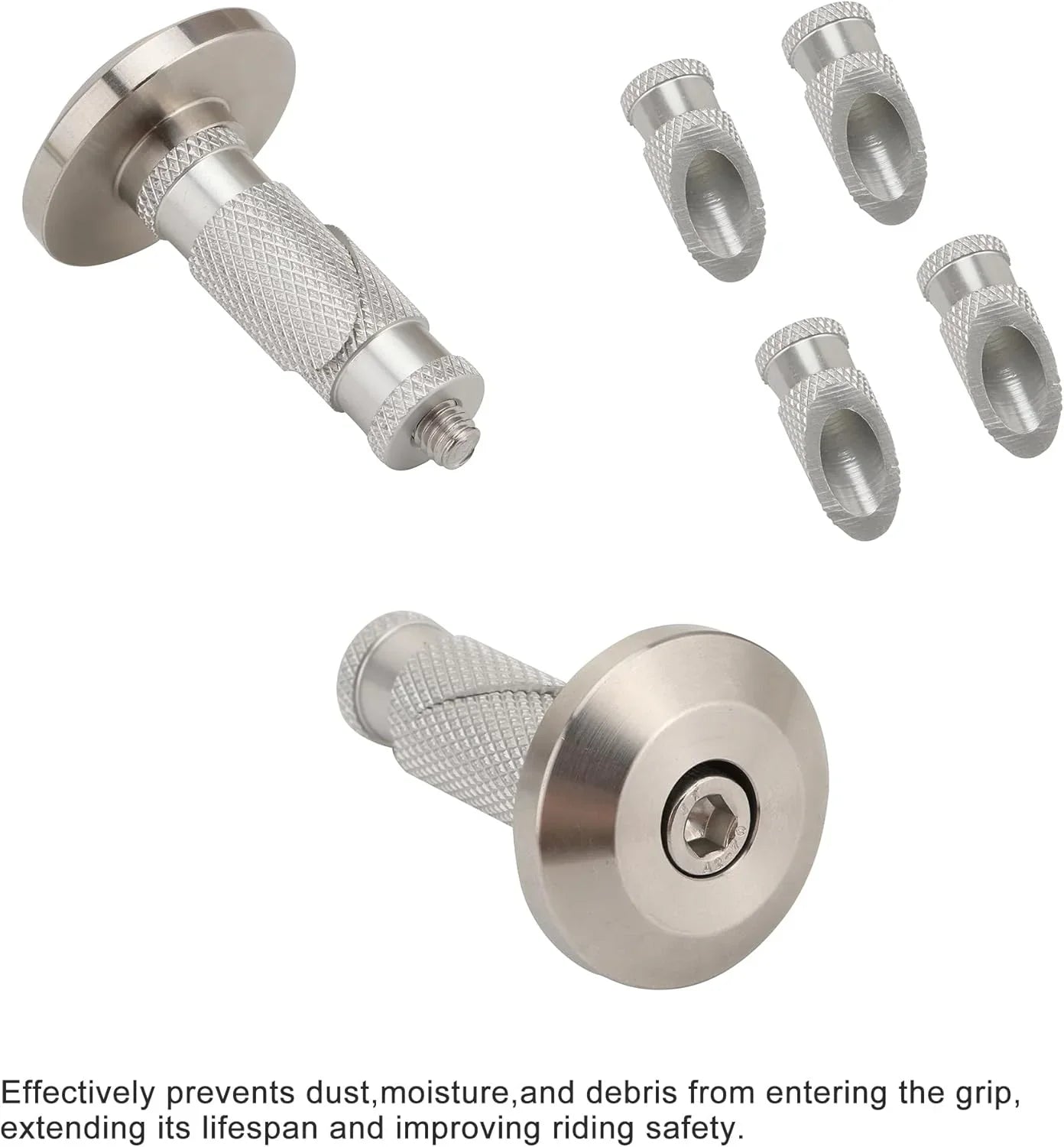 Universal Motorcycle Handlebar End Caps for Dirt Bike Motocross 7/8" Grips - goofitmoto