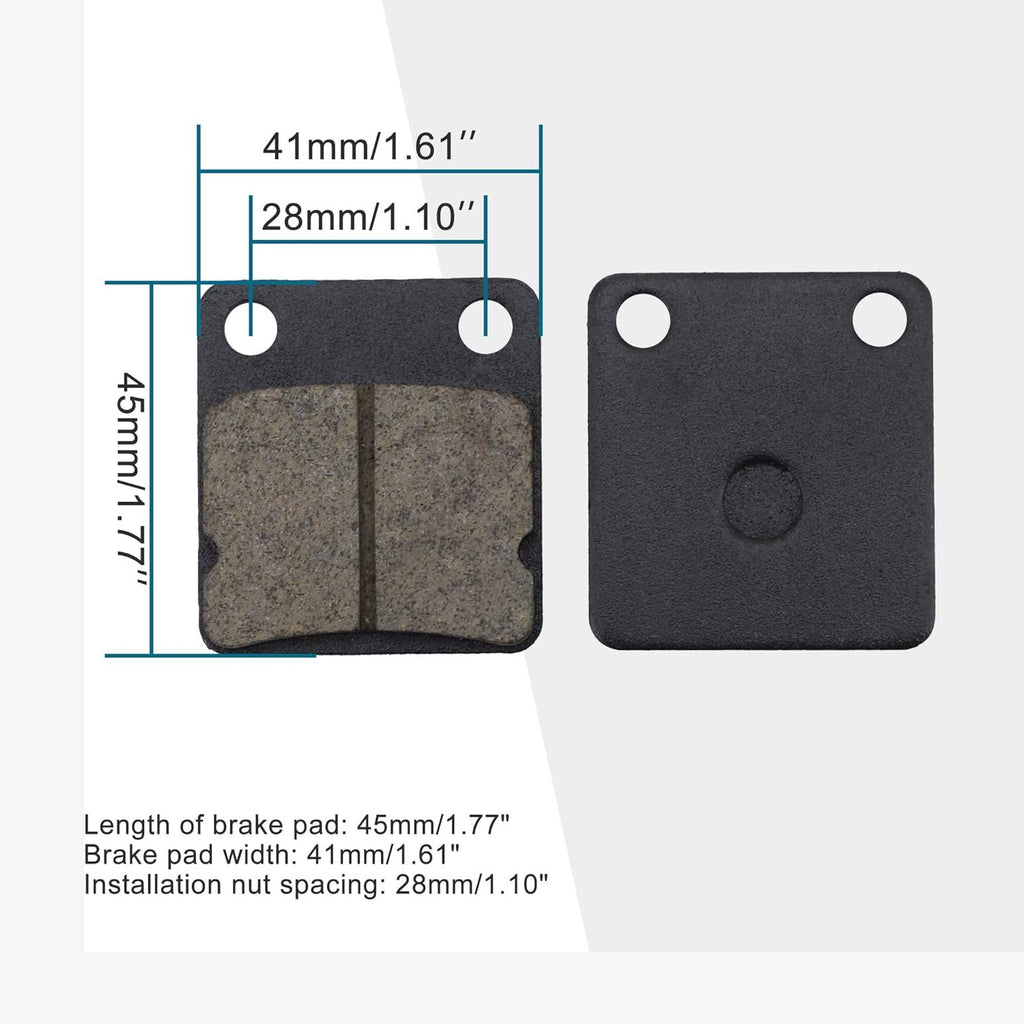 GOOFIT Brake Pad Set Replacement for Carter Master Tomberlin American 150cc 200cc 250cc 300cc ATV Quad Dirt Pit Bike Buggy Go kart Motorbike