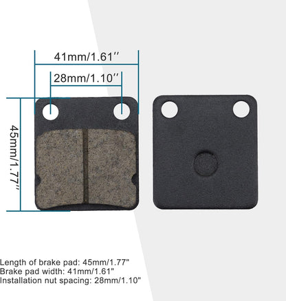 GOOFIT Brake Pad Set Replacement for Carter Master Tomberlin American 150cc 200cc 250cc 300cc ATV Quad Dirt Pit Bike Buggy Go kart Motorbike