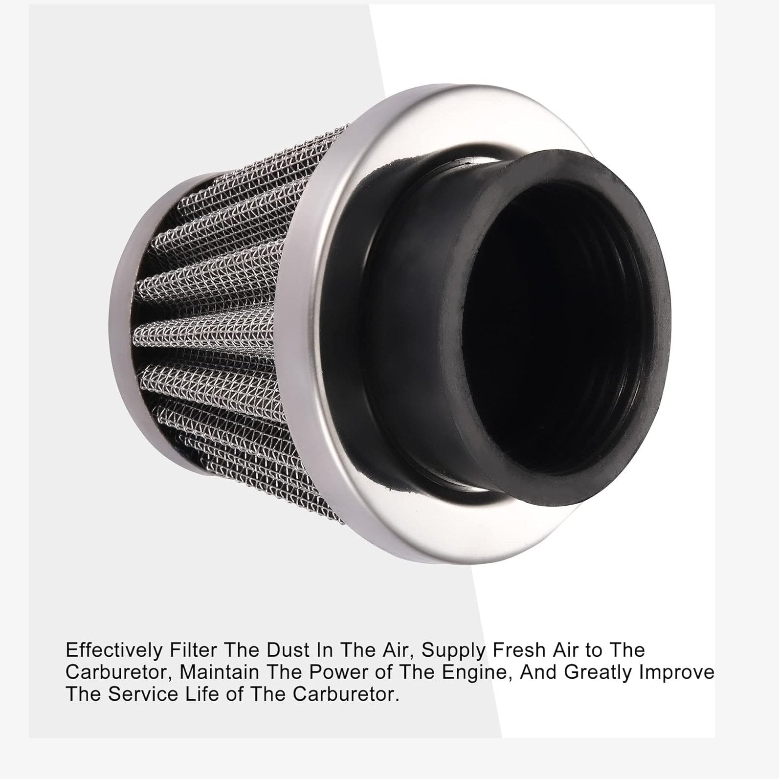 GOOFIT 44mm Air Filter Replacement for CB CG 200cc 250cc Gy6 150cc Engine ATV Quad 4 Wheeler Go Kart Buggy Scooter Moped Dirt Bike