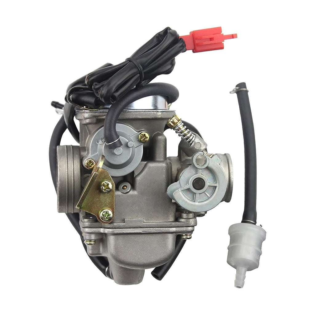 GOOFIT PD24J Carburetor 24mm Carb for 4 Stroke GY6 125cc 150cc ATV Go Karts Motorcycle Scooter Mopeds 152QMJ 157QMJ Engine