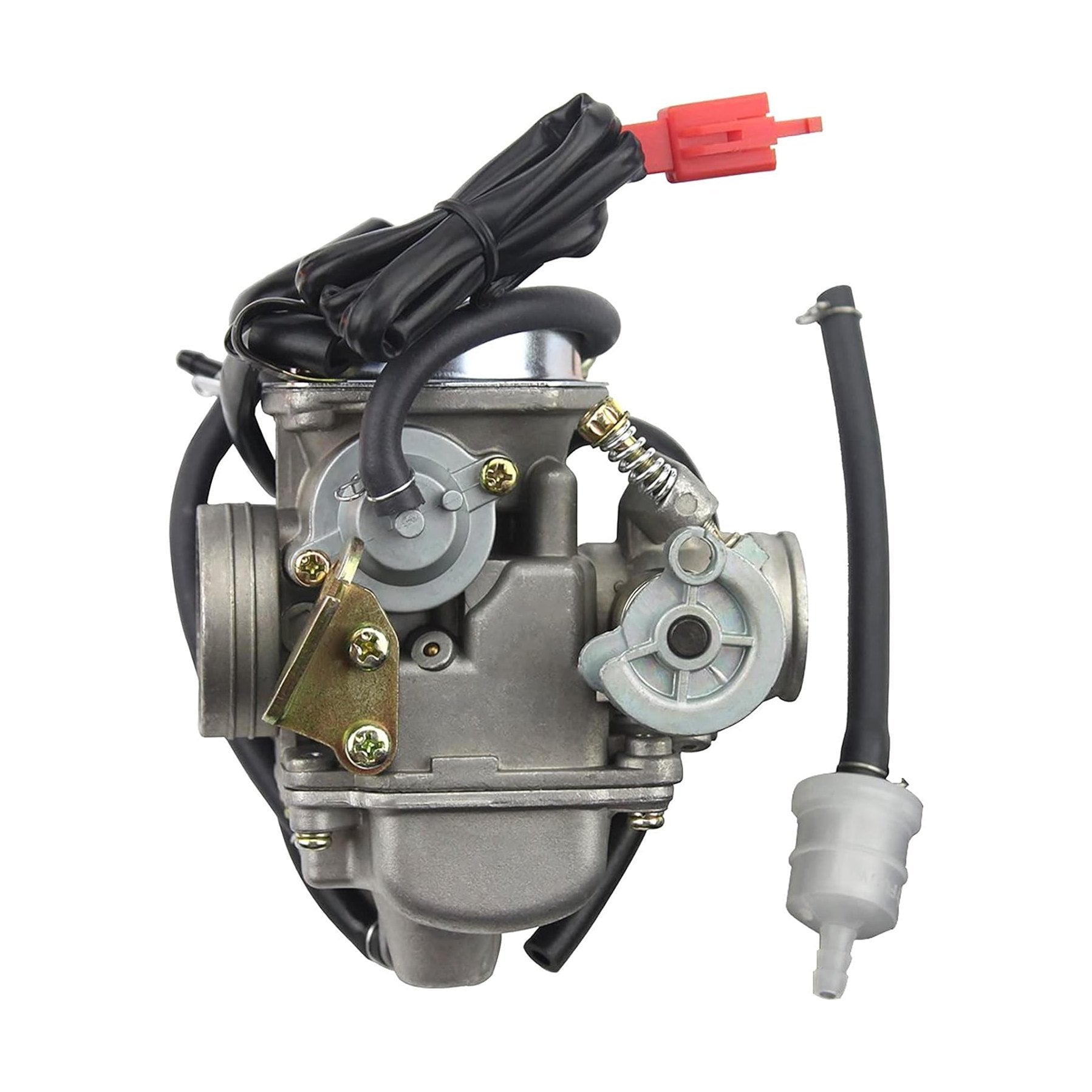 GOOFIT PD24J Carburetor 24mm Carb for 4 Stroke GY6 125cc 150cc ATV Go Karts Motorcycle Scooter Mopeds 152QMJ 157QMJ Engine