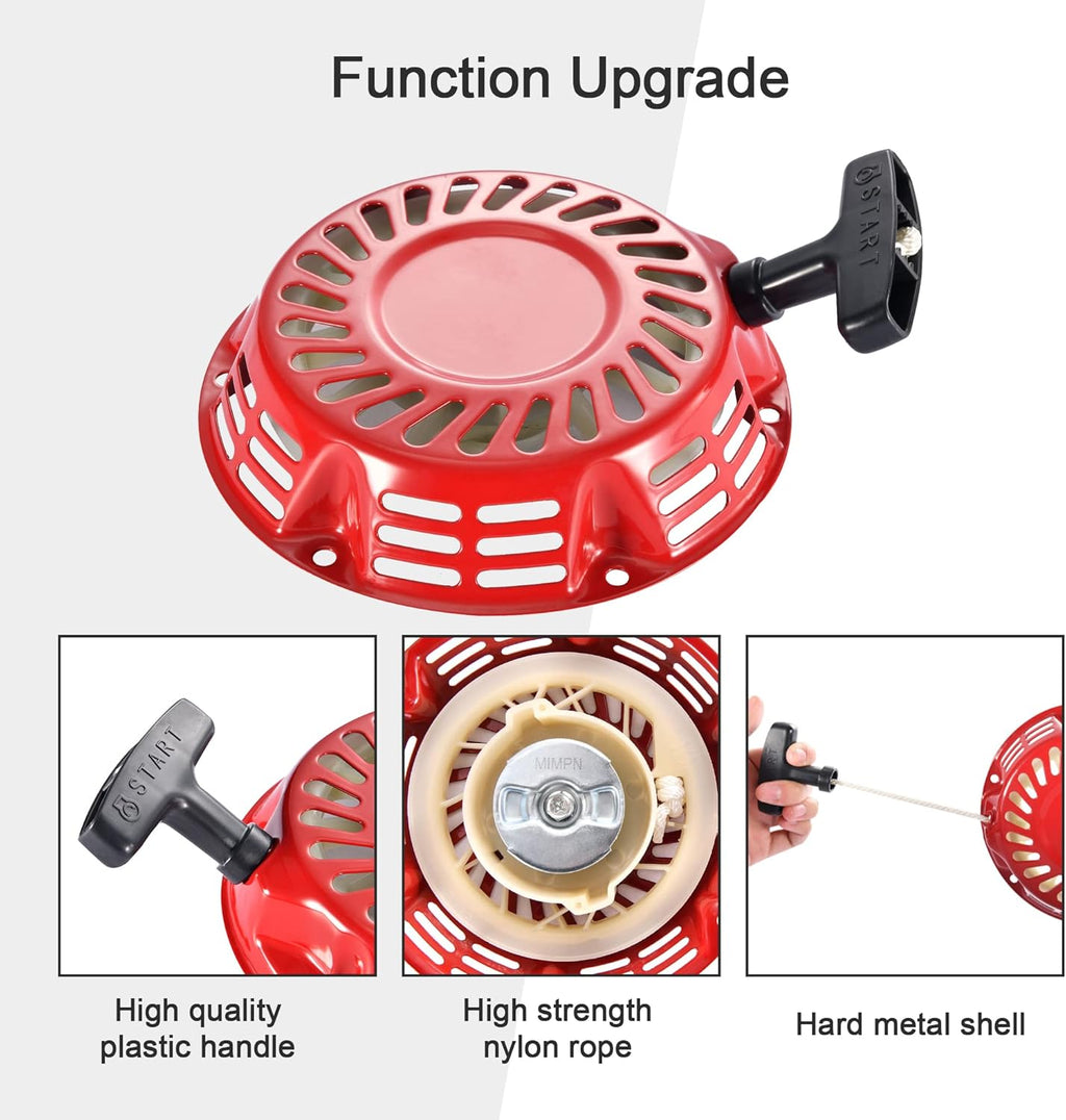 GOOFIT Pull Start Starter Recoil Coil Pully Parts Replacement for GX120 GX160 GX168 GX200 5.5hp 6.5hp Generator Parts