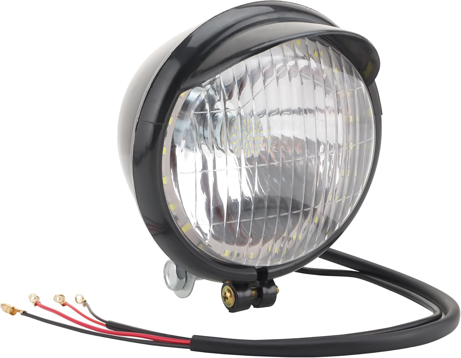 GOOFIT Universal 12V Motorcycle Headlight Front Light Indicator Tail Light With Integrated Turn Signals Backup Light Lamp Bulb for Scooter ATV Bike