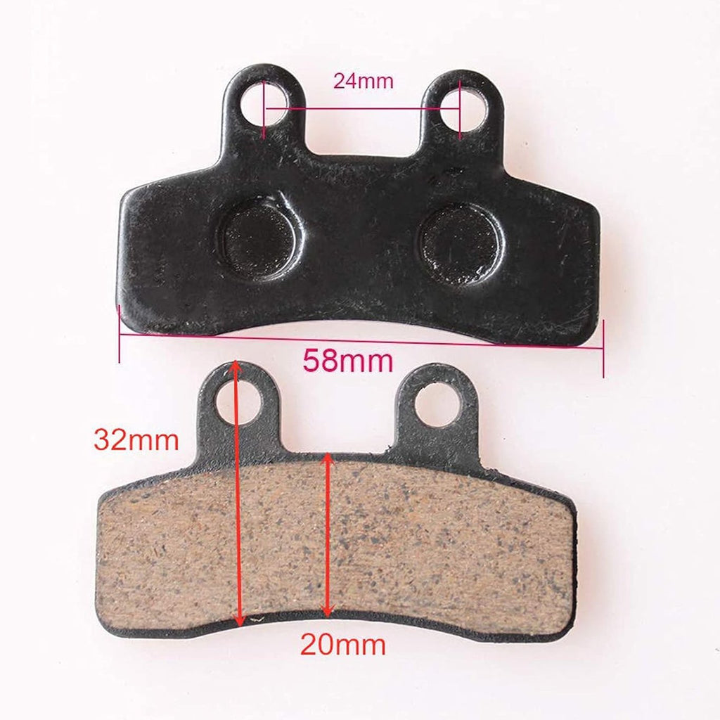 GOOFIT Front Disc Brake Master Cylinder Caliper Assembly With Disc Brake Pad Shoe Set Replacement for Chinese 50cc 70cc 90cc 110cc 125cc Dirt Bike Pit Bike