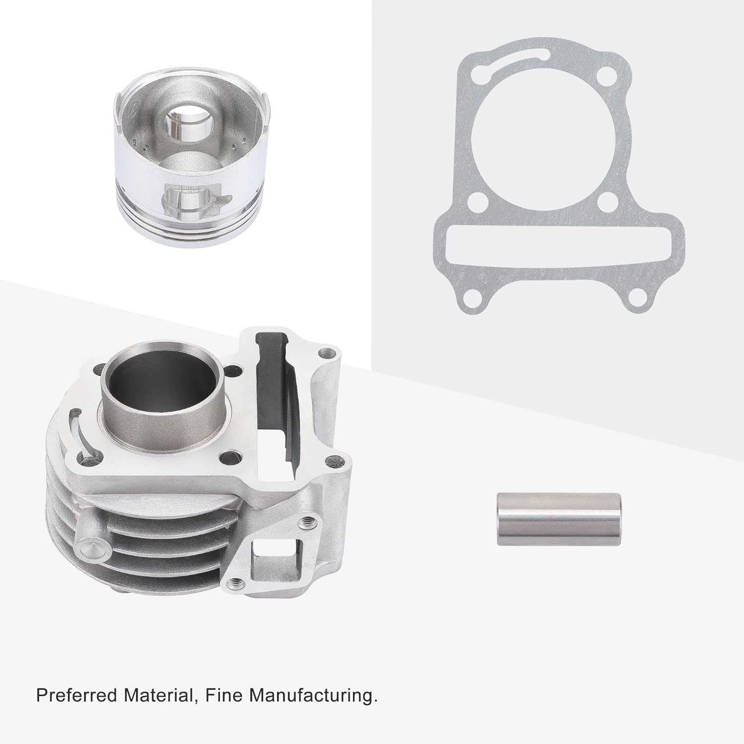 GOOFIT Cylinder Kit for 4 Stroke GY6 49cc 50cc ATV Scooter 39mm Bore