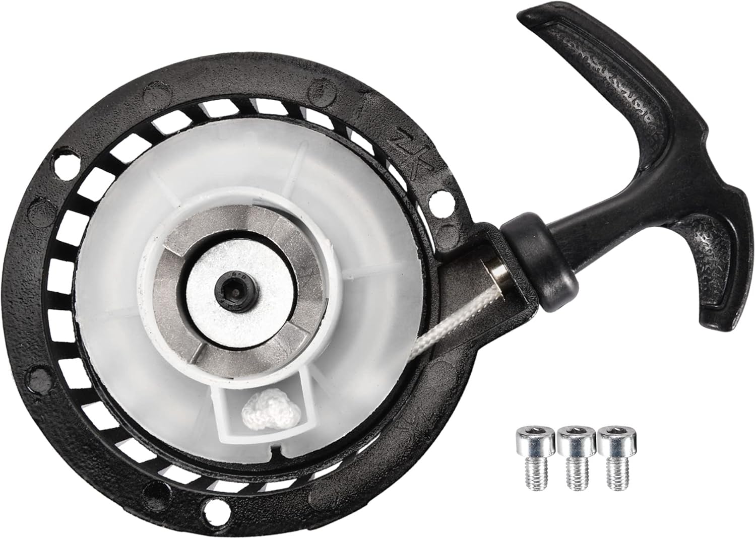 GOOFIT Pull Start Recoil Starter for 40-6 2 Stroke 47cc 49cc Mini Aluminum Pocket Pit Dirt Bike ATV Motorcycle Black