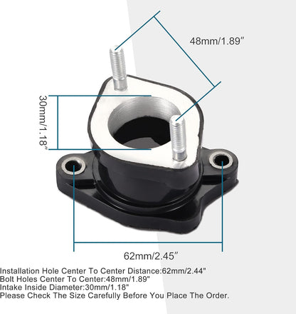 GOOFIT 30mm Intake Manifold Pipe Replacement for CG200 CG250 Vertical Engine Taotao Sunl Baja Roketa 200cc 250cc Chinese ATV 4 Wheeler Dirt Pit Bike Go Kart Moped Scooter