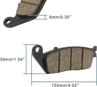 Brake Pad for CM Opening 102 × 39.2 × 9mm - goofitmoto