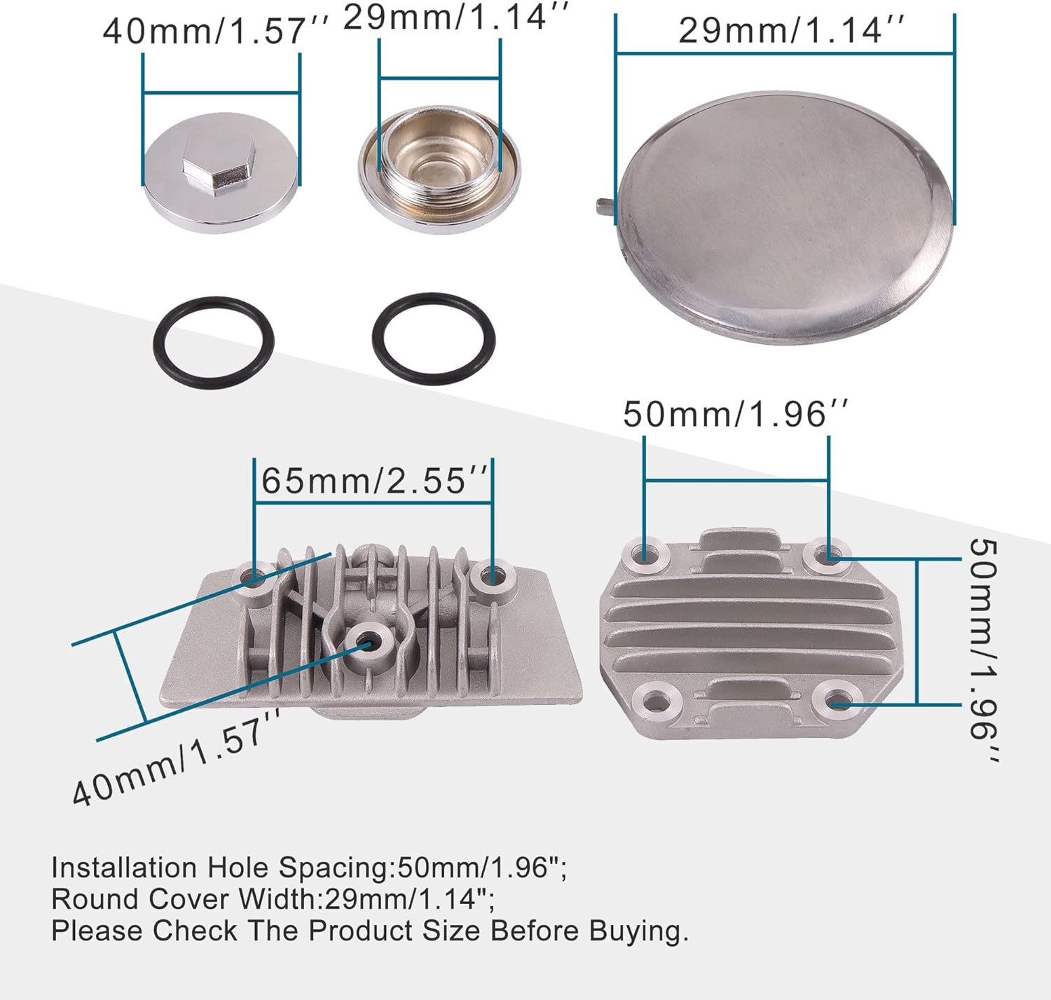 GOOFIT Cylinder Head Cover Sets Replacement for 125cc Taotao SSR ATV Dirt Bike Go Kart