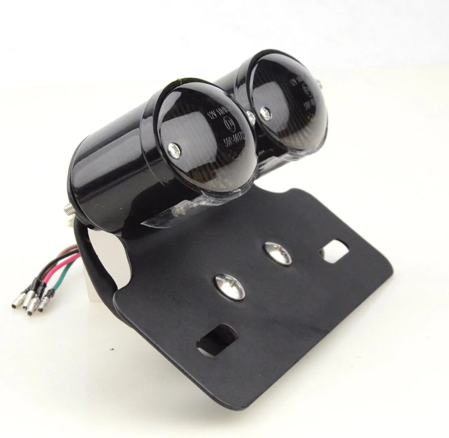 Universal Chrome Motorcycle Rear Tail Brake Light with Turn Signals 12V - goofitmoto