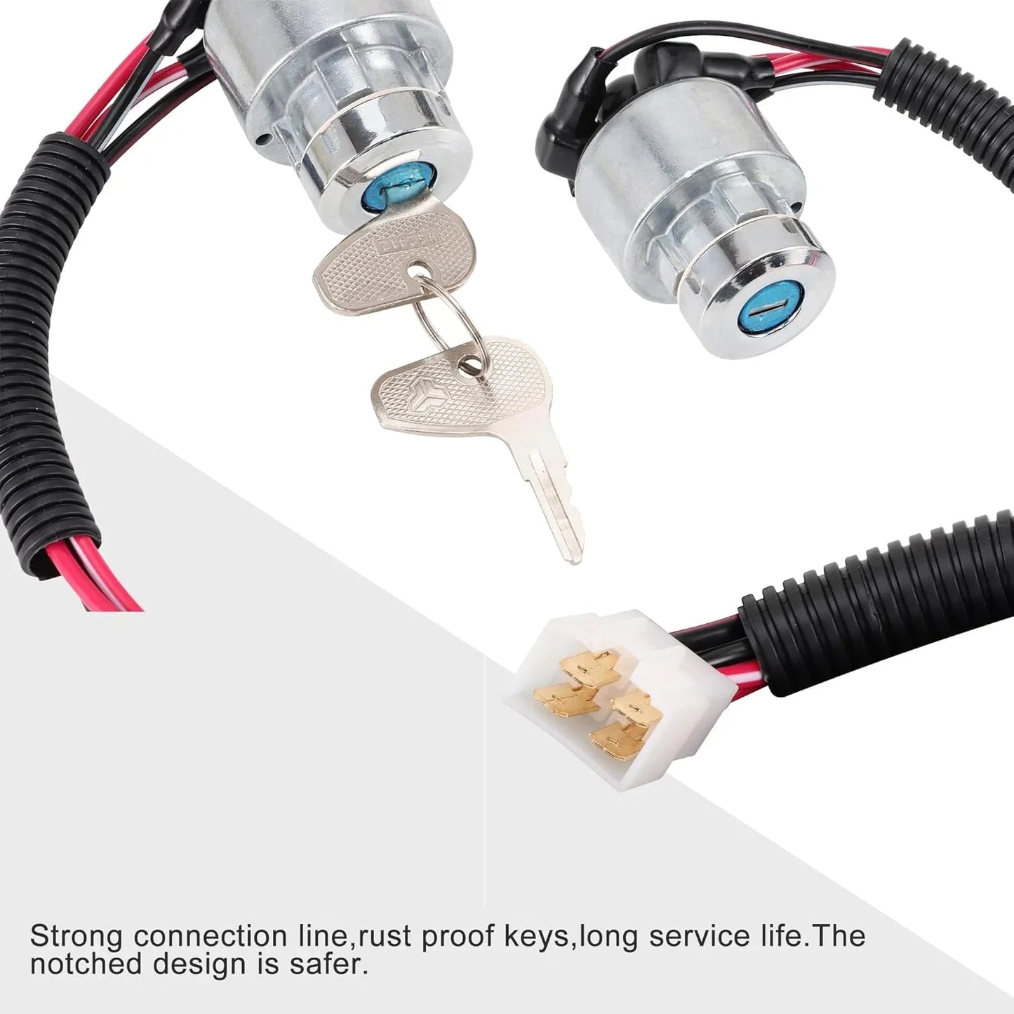 4-Wire Ignition Key Switch for 47cc–50cc Pocket Bike Mini Motorcycle Moped - goofitmoto
