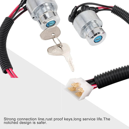 4-Wire Ignition Key Switch for 47cc–50cc Pocket Bike Mini Motorcycle Moped - goofitmoto