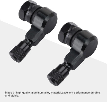 90 Degree CNC Aluminum Motorcycle Tubeless Valve Stems (11.3mm, 1 Pair) - goofitmoto