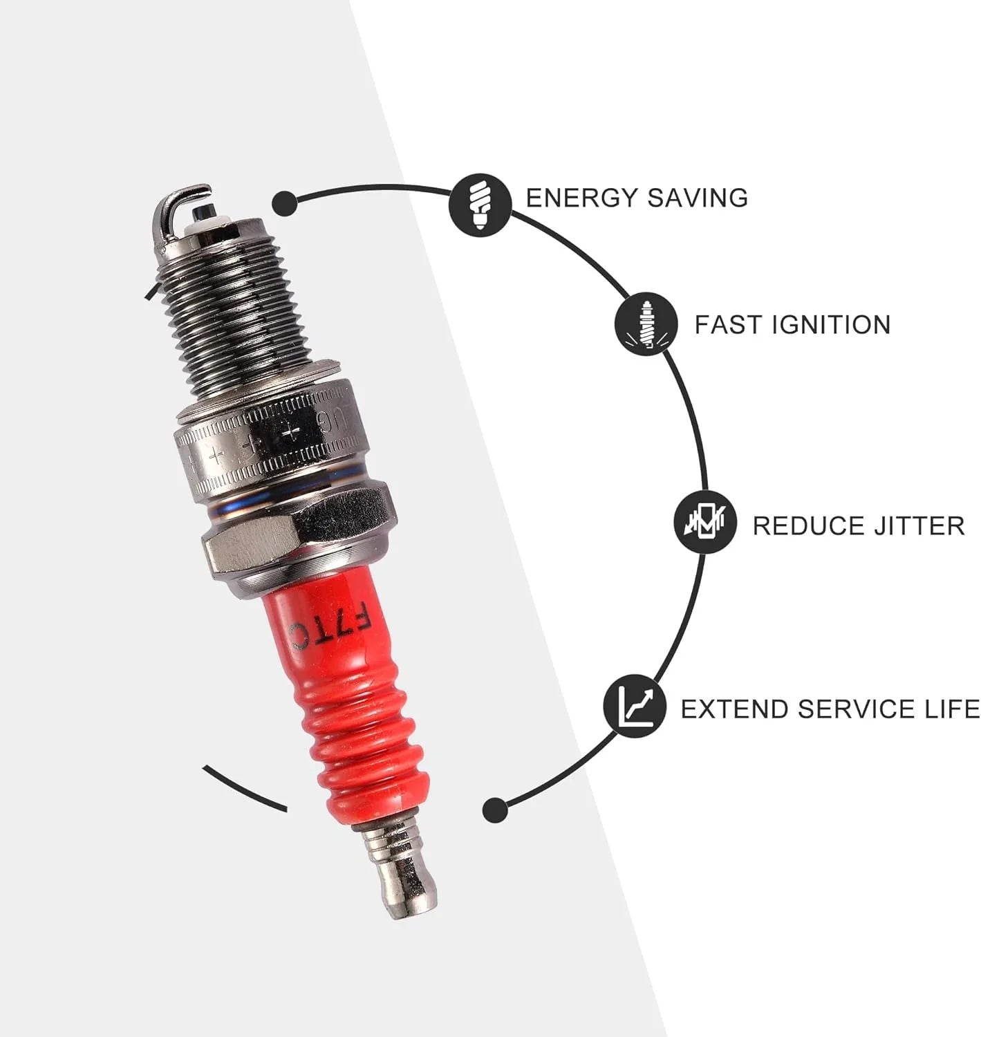 F7TC Spark Plug Replacement for GX120–GX390 Engines - goofitmoto