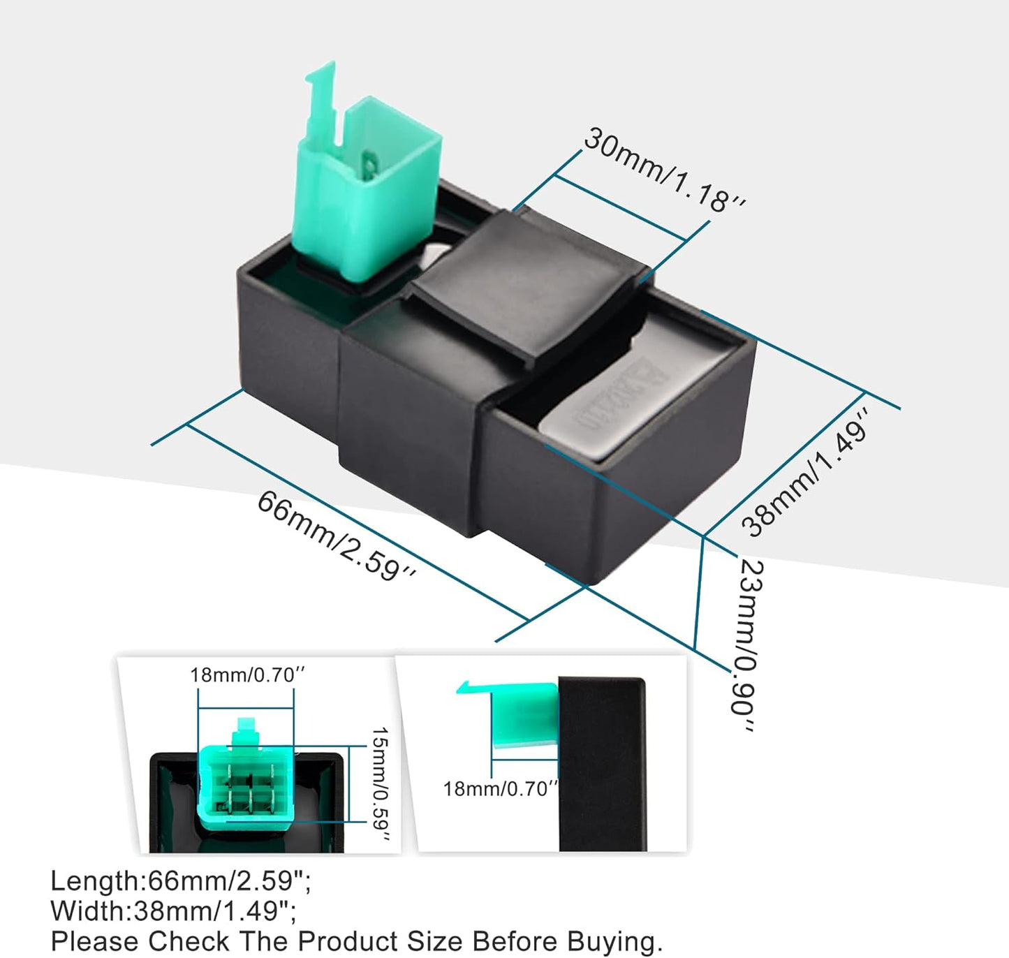 GOOFIT 5 Pin AC CDI Box Unit Replacement for Chinese 50c 70c 90cc 110cc 125cc Horizontal Engine 3125B 3125R 3125XR8 SSR TaoTao X15 X18 ATV Mini Pocket Dirt Bike