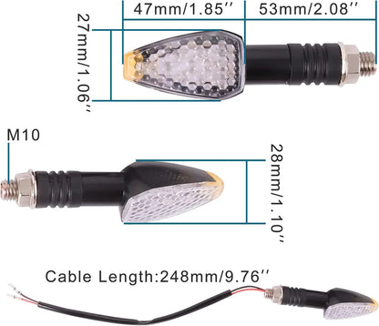 Universal Motorcycle LED Turn Signal Indicator 12V (2 Pack) - goofitmoto