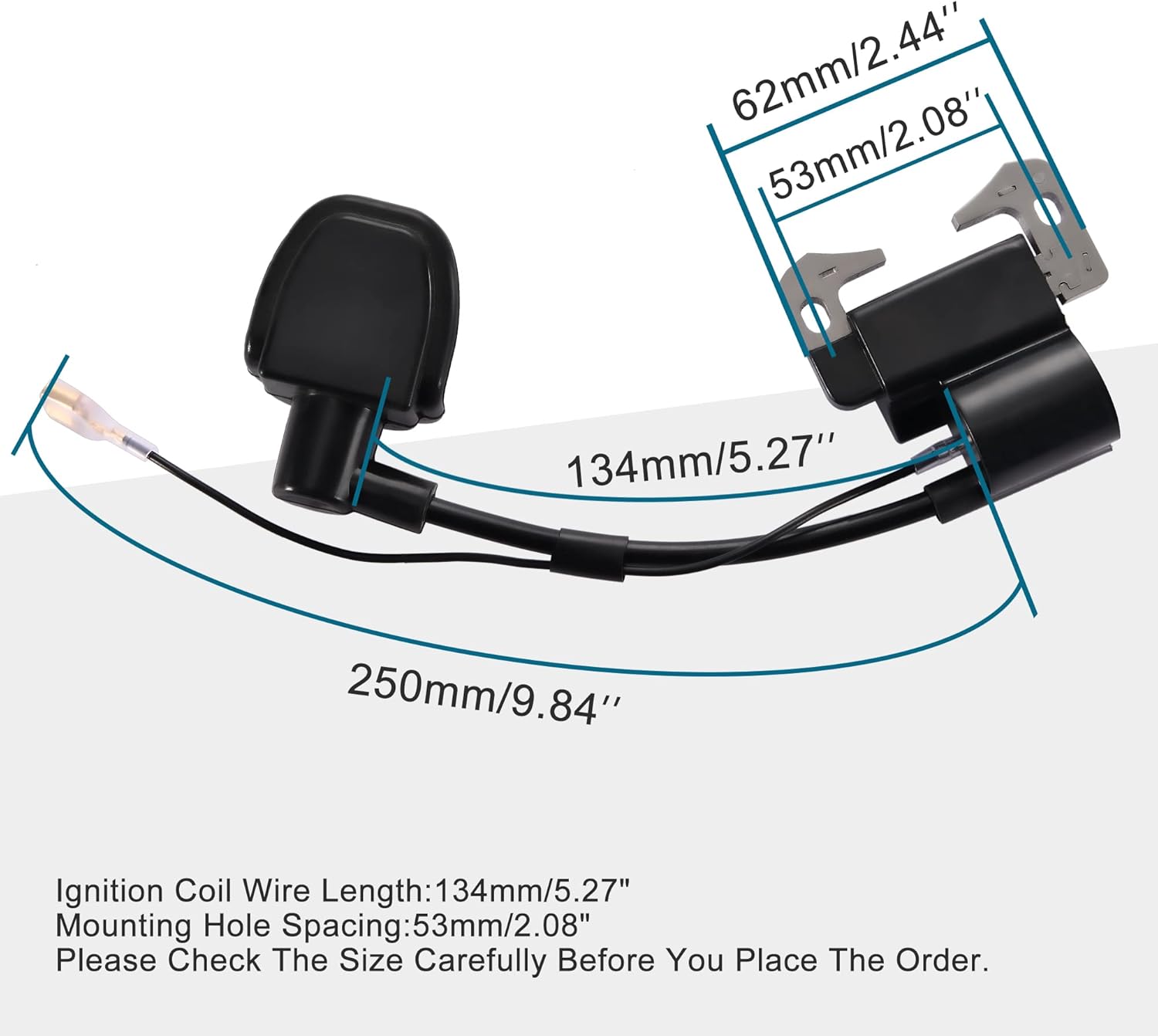 GOOFIT Ignition Coil for 2 Stroke 47cc 49cc ATV Pocket Bike and Go Kart