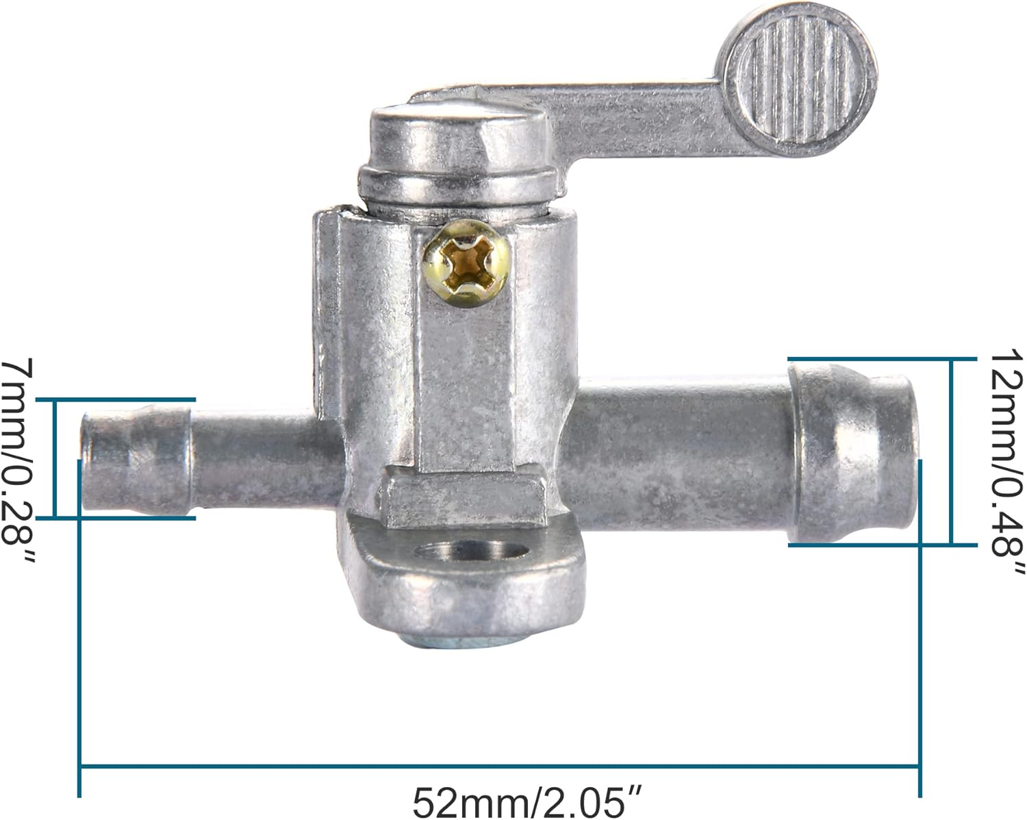 GOOFIT 1/4" Fuel Tank Petcock Switch Replacement for PW50 1981-2009 ATV Dirt Pit Bike Motorcycle