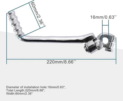 16mm Heavy-Duty Kick Start Lever for 50cc-125cc Lifan YX Zongshen Pit Dirt Bike - goofitmoto