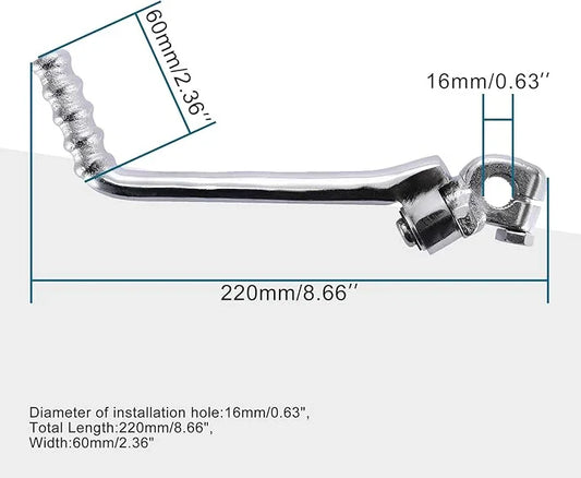 16mm Heavy-Duty Kick Start Lever for 50cc-125cc Lifan YX Zongshen Pit Dirt Bike - goofitmoto
