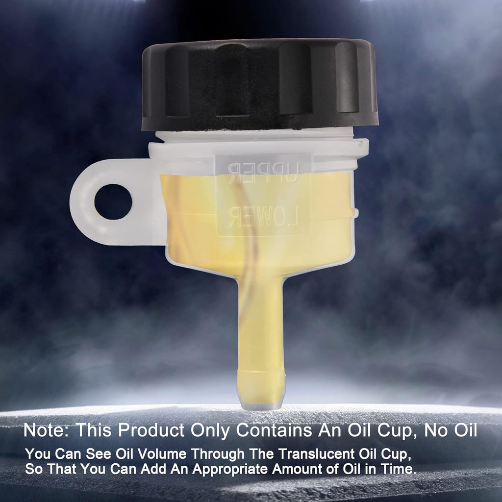 GOOFIT Motorcycle Universal Master Cylinder Rear Brake Clutch Tank Fluid Oil Cup Reservoir Replacement for Suzuki