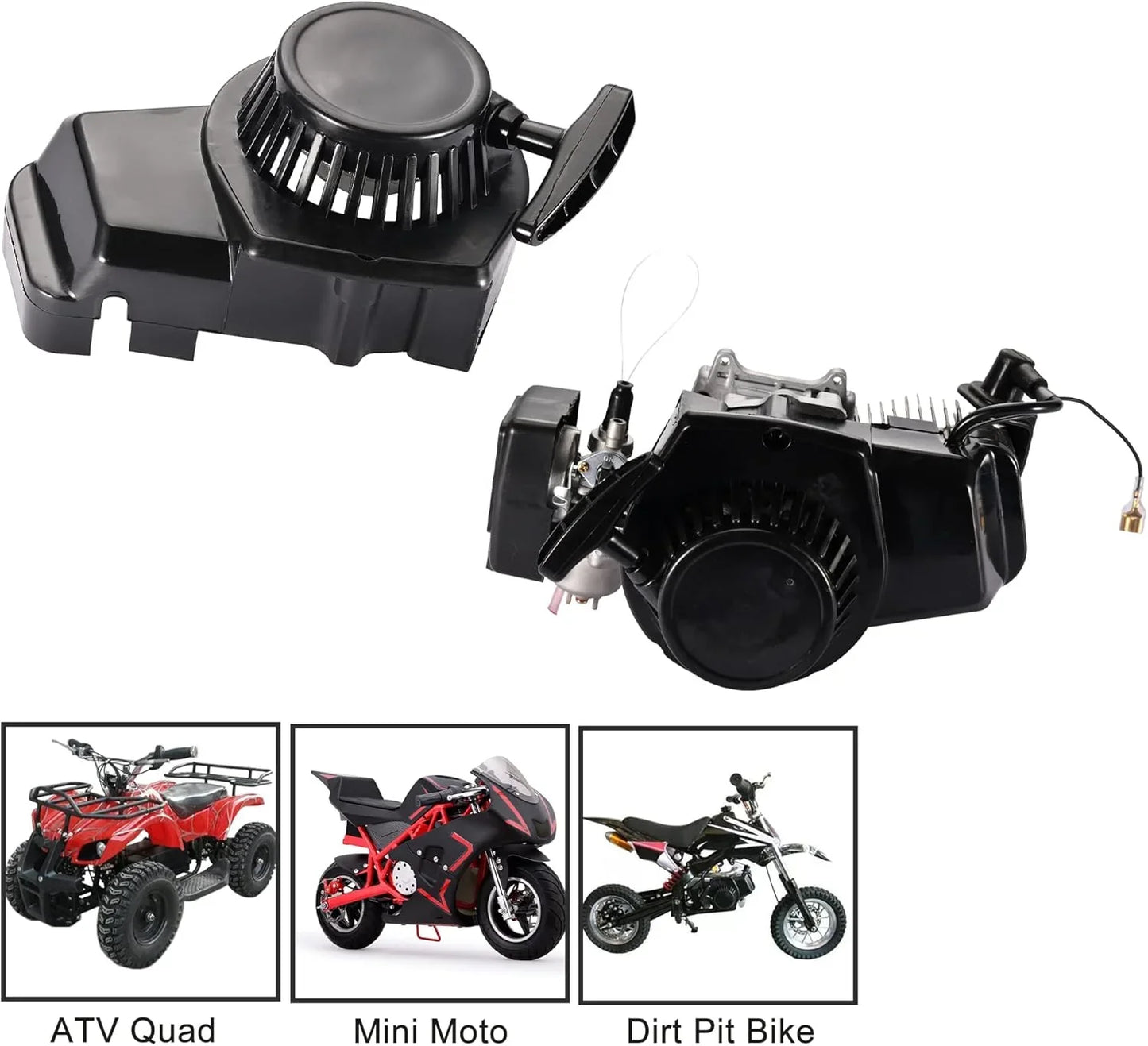Plastic Recoil Pull Starter for 47cc 49cc Pocket Bike Dirt Bike - goofitmoto