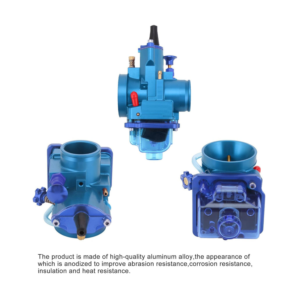 GOOFIT 28mm-34mm CNC Integration Carburetor Replacement for PWK 75cc -350cc Engine Dirt Bike Pit Bike Motorcycle ATV Quad UTV Scooter Blue