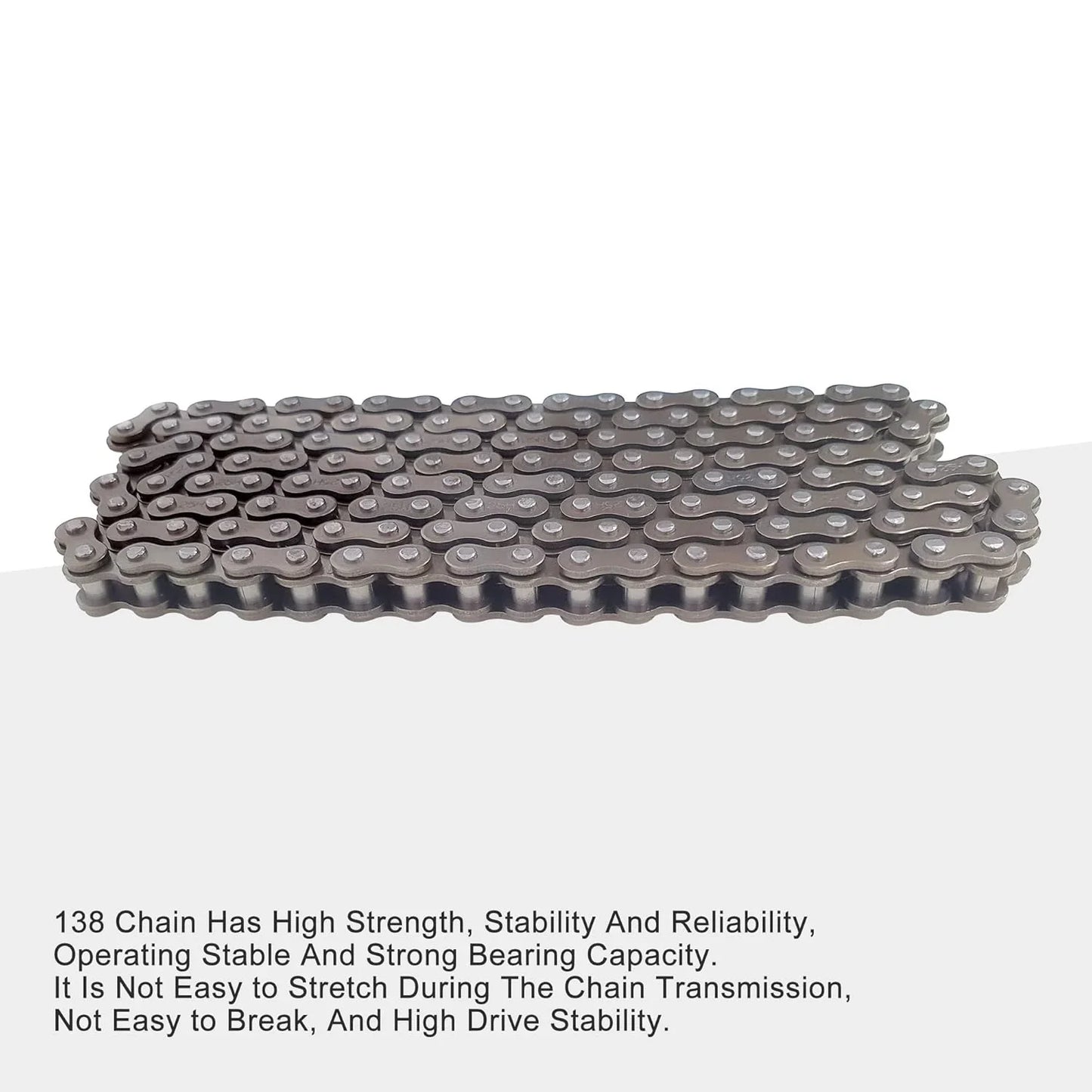 25H Chain (138 Links) for 2-Stroke 47cc 49cc Pocket Bike, Mini ATV, & Scooter - goofitmoto