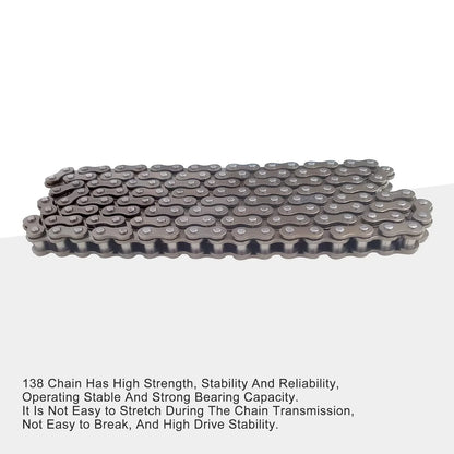 25H Chain (138 Links) for 2-Stroke 47cc 49cc Pocket Bike, Mini ATV, & Scooter - goofitmoto