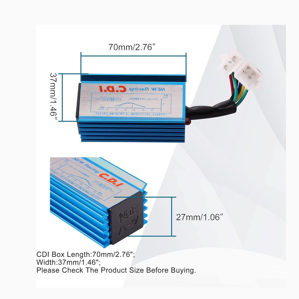 GOOFIT AC 6 Pin Racing CDI Box for CG 125cc 150c 200c 250cc Vertical Engine ATV Dirt Bike Go Kart Scooter Motorcycle