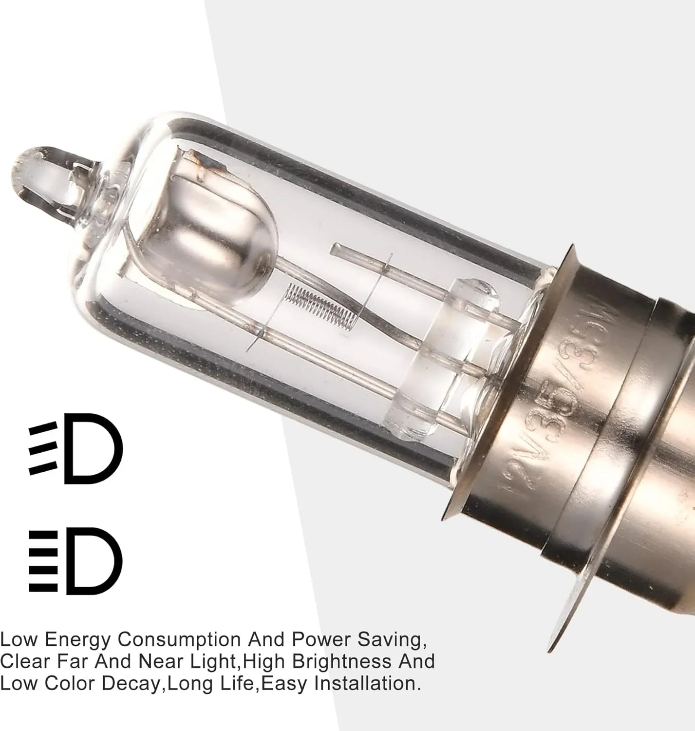 Halogen Headlight Bulb 12V 35/35W for Motorcycle, Scooter, ATV & Go Kart - goofitmoto