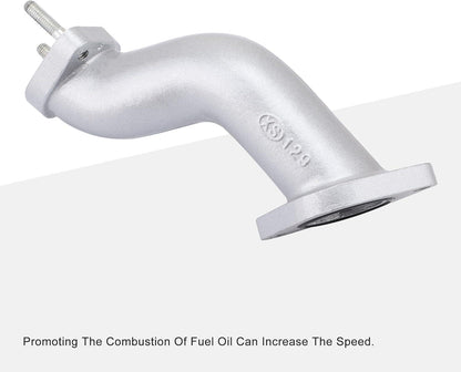 30mm S-Shaped High-Flow Intake Manifold Pipe for CG 250cc ATV, Dirt Bike, Go Kart - goofitmoto