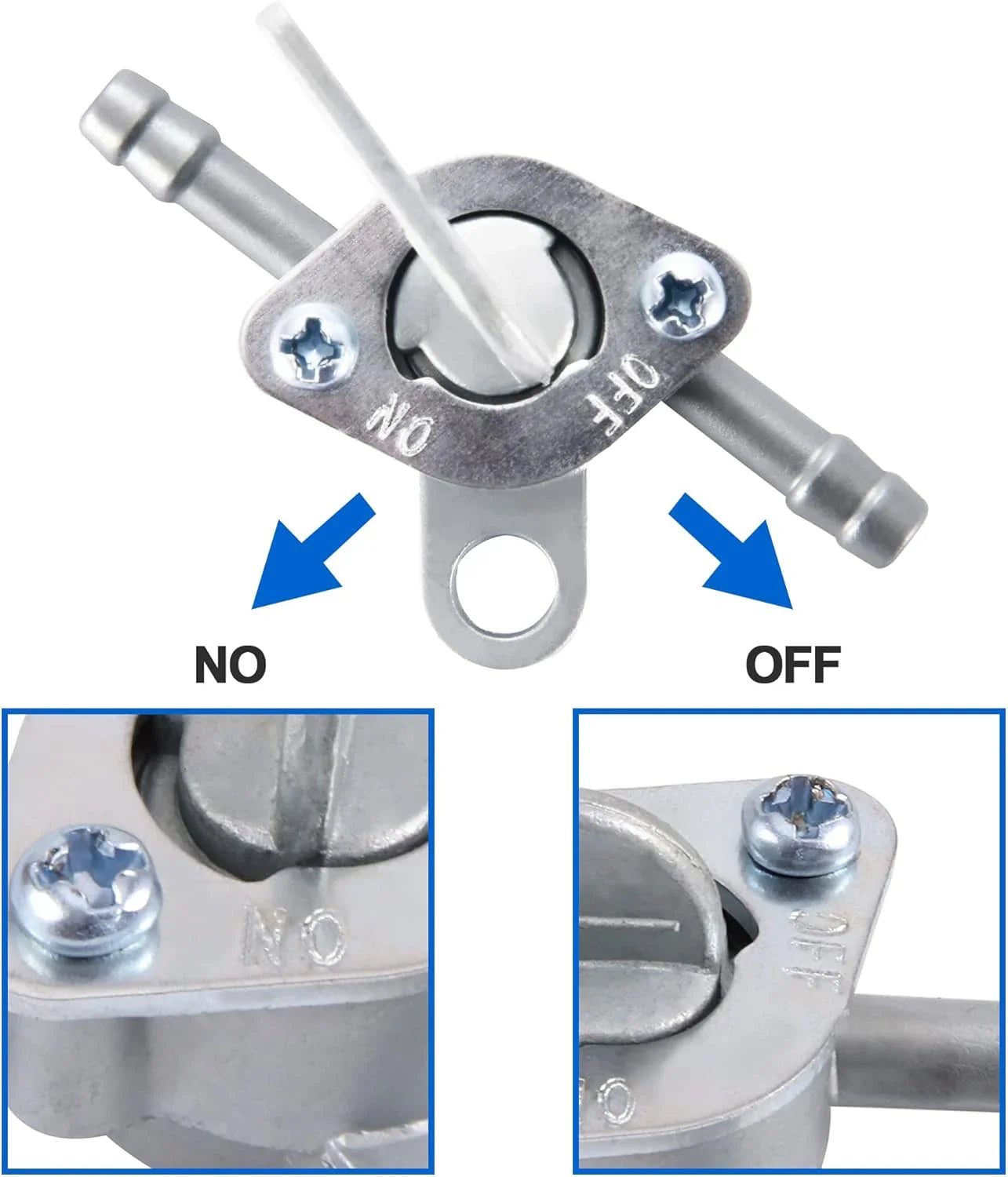 Inline Fuel Valve Petcock for 50cc–125cc Scooter ATV Go Kart - goofitmoto