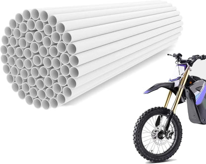 72-Piece Motorcycle Spoke Skins | 240mm Universal Wheel Rim Covers for Dirt Bike, SUV & Bicycle - goofitmoto