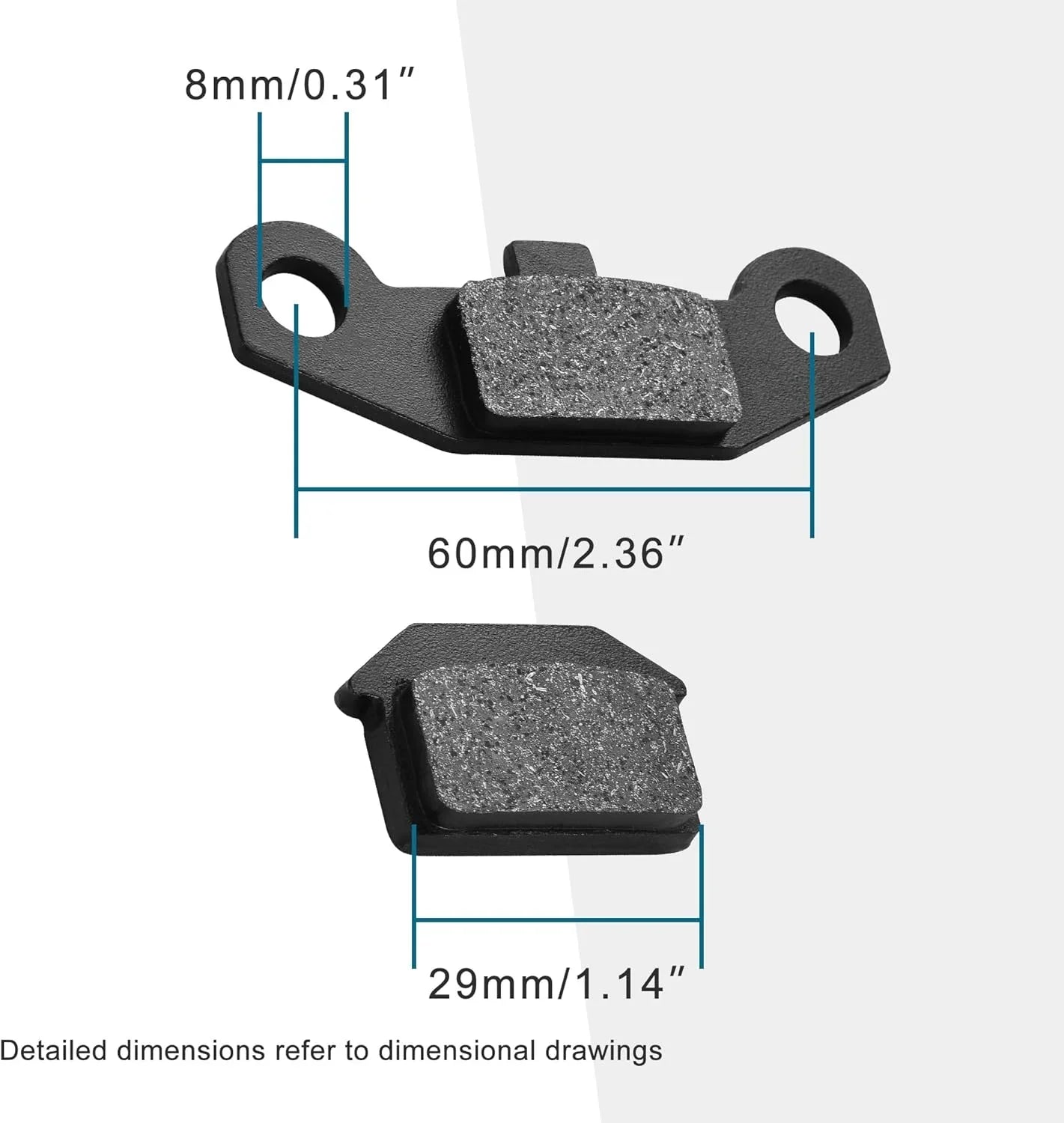 Brake Pad for 50cc–150cc GPX SSR Coolster ATV Pit Dirt Bike - goofitmoto