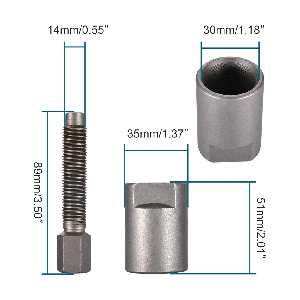 GOOFIT 30mm Magneto Flywheel Puller Replacement for KLF300 LT-F230 1986-1987 LT-F250 LT160 2003-2004 LT230E TM250 1972-1975 TS250 1970-1981 ATV Motorcycle