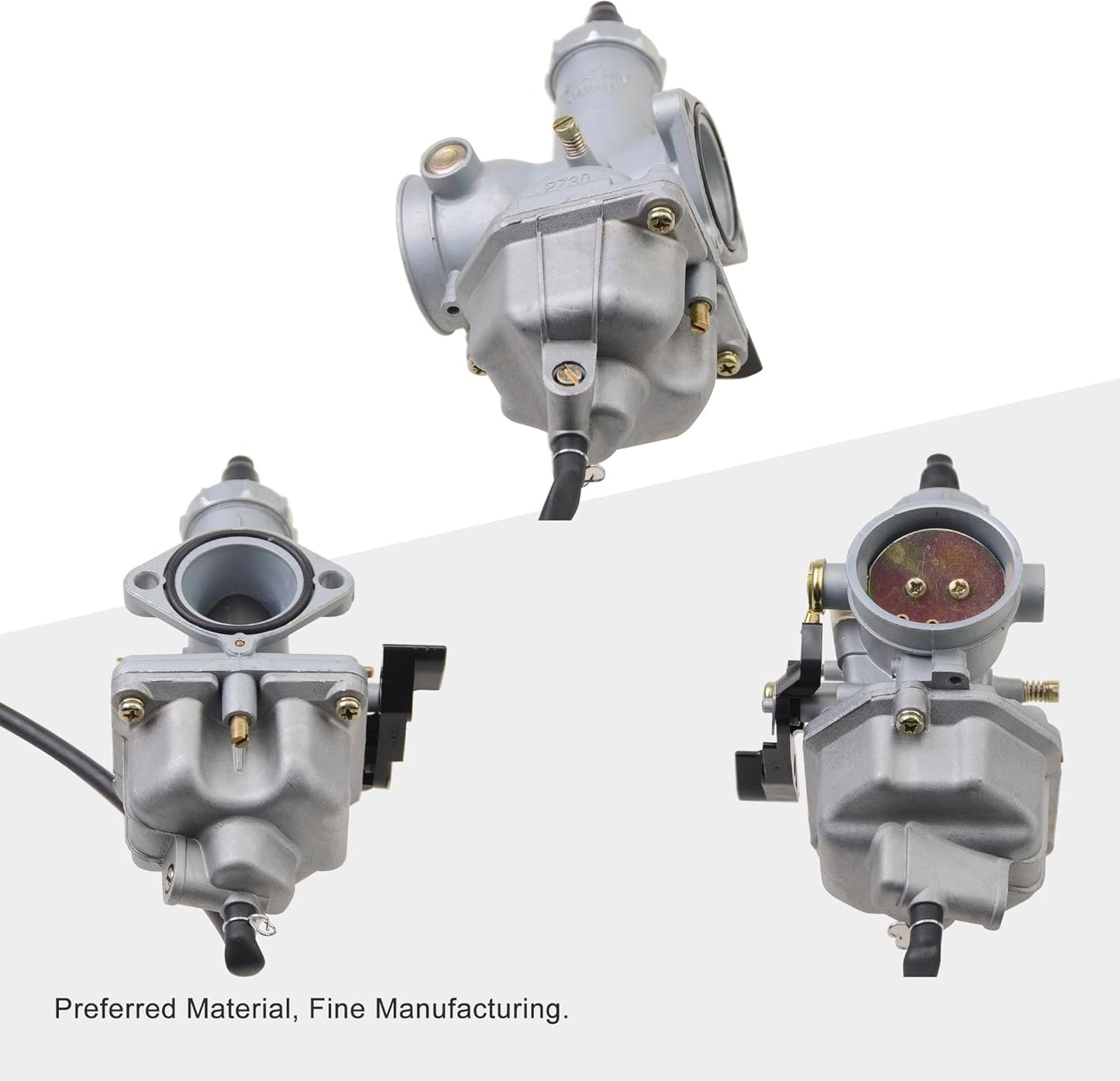 Carburetor PZ30 30mm Manual Choke for 175cc 200cc 250cc ATV, Dirt Bike, TTR250, CRF, Taotao