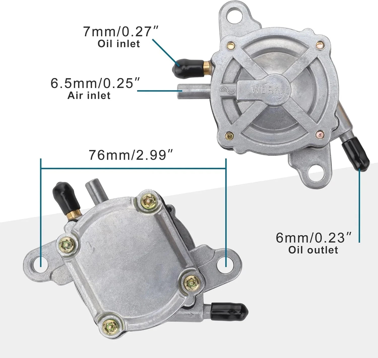 Vacuum Fuel Pump Assembly for GY6 50cc 125cc 150cc ATV Scooter Go Kart Quad - goofitmoto