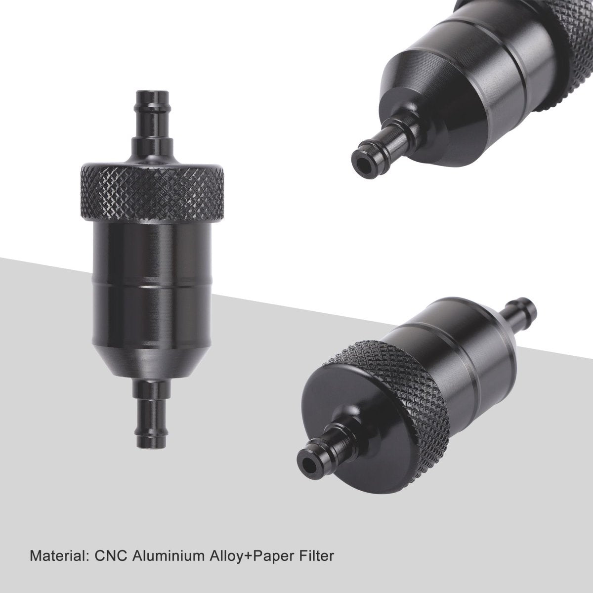 7mm Aluminum Inline Fuel Filter for Mini Bike ATV Dirt Bike Go Kart Motorcycle