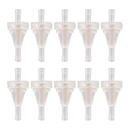 7mm Inline Fuel Filters with Copper Filter Element for Dirt Bike ATV Scooter – 10 Pack