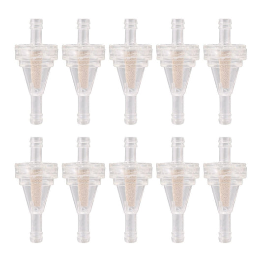 7mm Inline Fuel Filters with Copper Filter Element for Dirt Bike ATV Scooter – 10 Pack