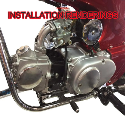 52.4mm Completed Cylinder Head Assembly for 4-Stroke 110cc TaoTao Coolster ATV Dirt Bike - goofitmoto