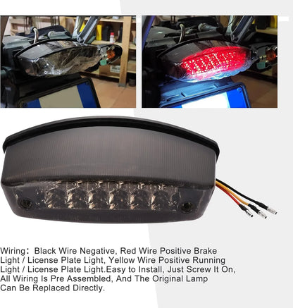 Universal Motorcycle LED Rear Tail Brake Light for Scooter & ATV - goofitmoto